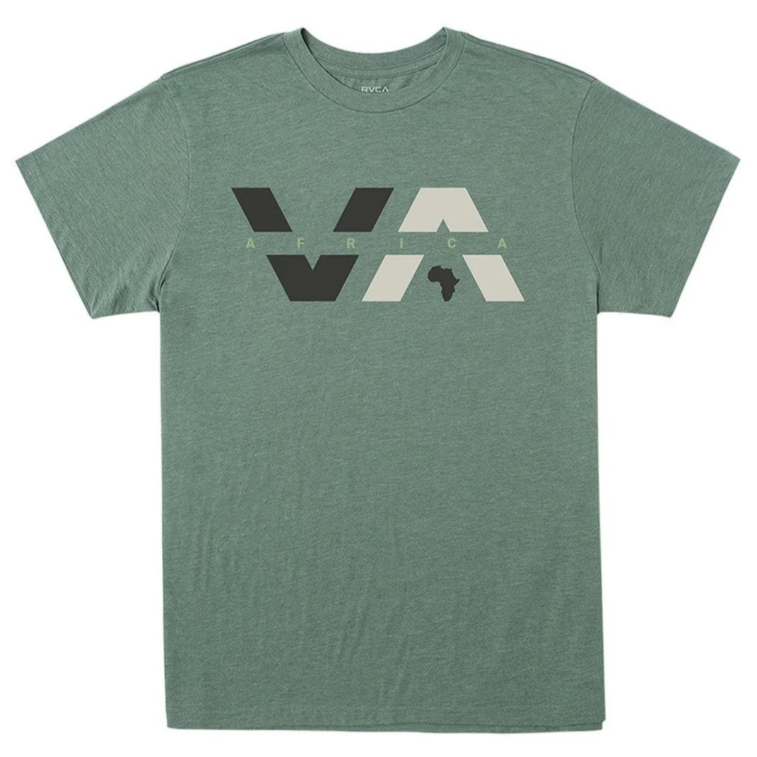 RVCA Mens VA Africa Balance Ss Tee Jade