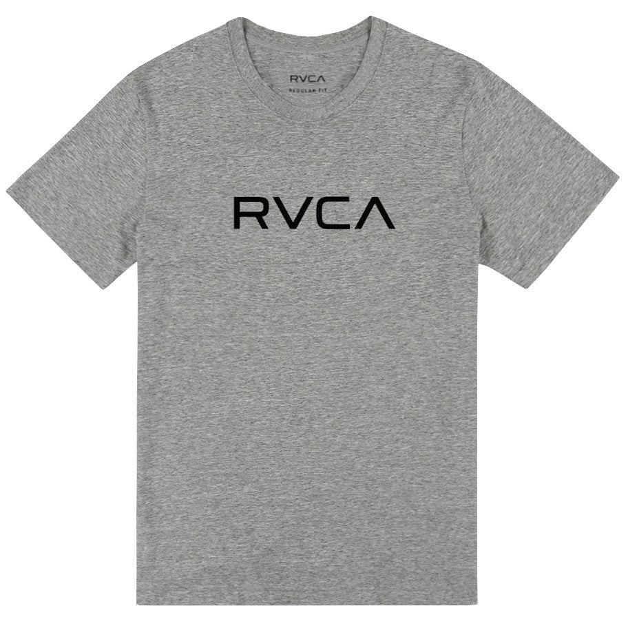 RVCA Mens Big RVCA Ss Tee Grey Noise Mocktwist