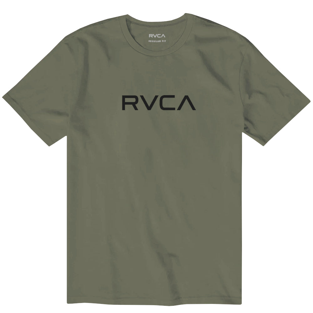 RVCA Mens Big RVCA Ss Tee Olive