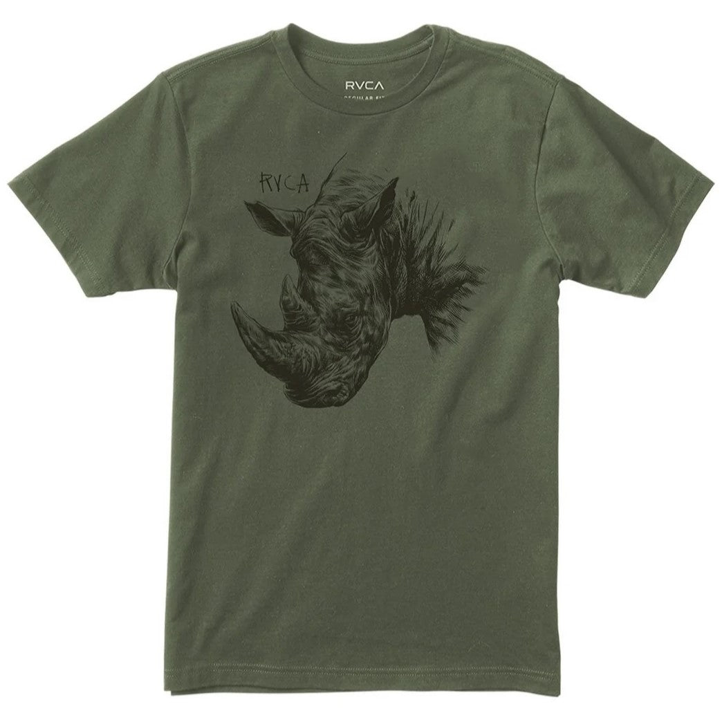 RVCA Mens Rhino Ss Tee Kalamata