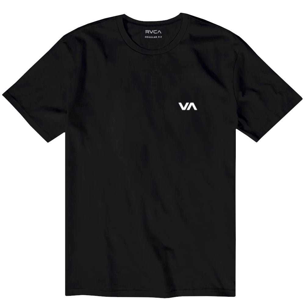 RVCA Mens VA Essentials Ss Tee Black