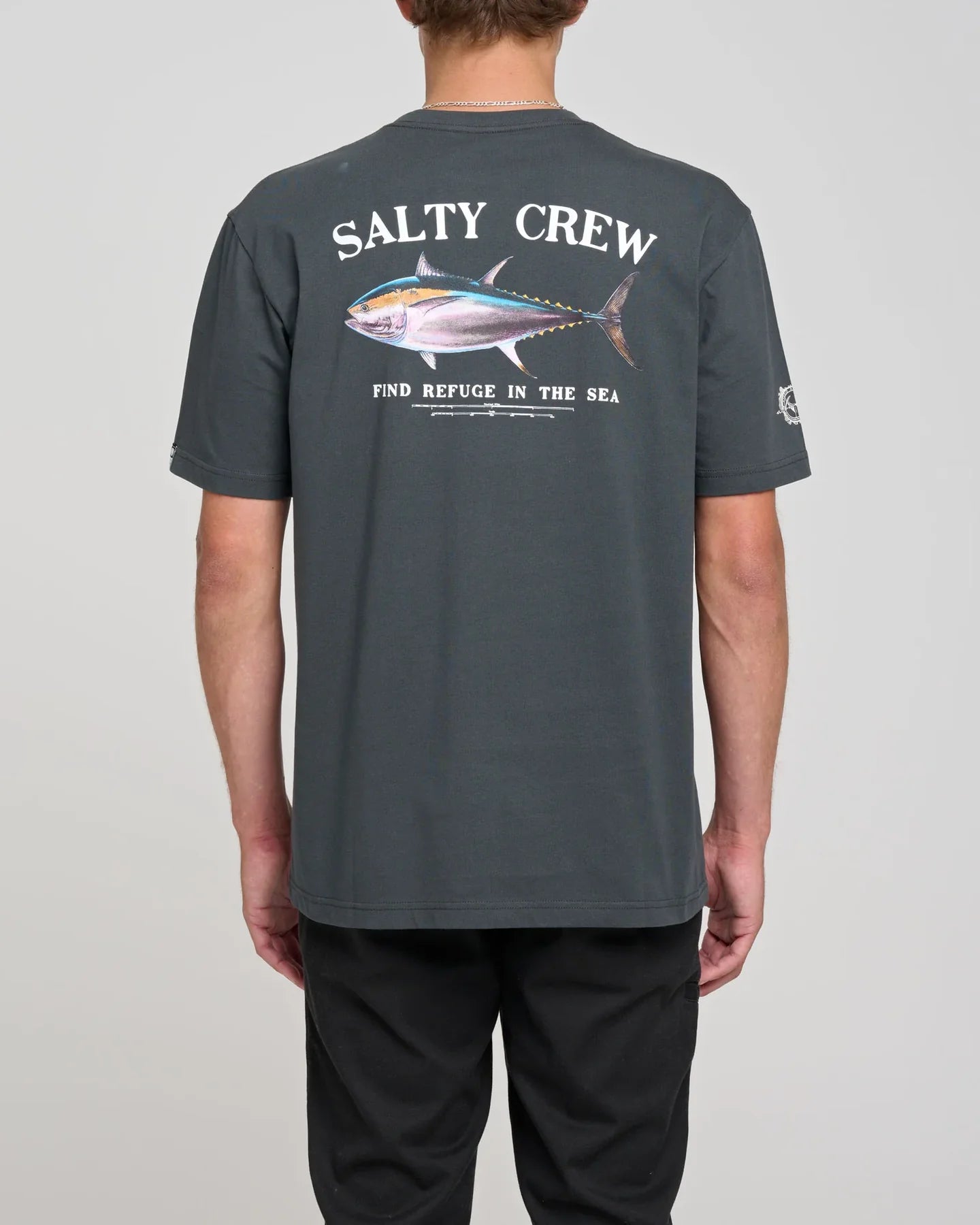 Salty Crew Mens Big Blue Premium Ss Tee Coal