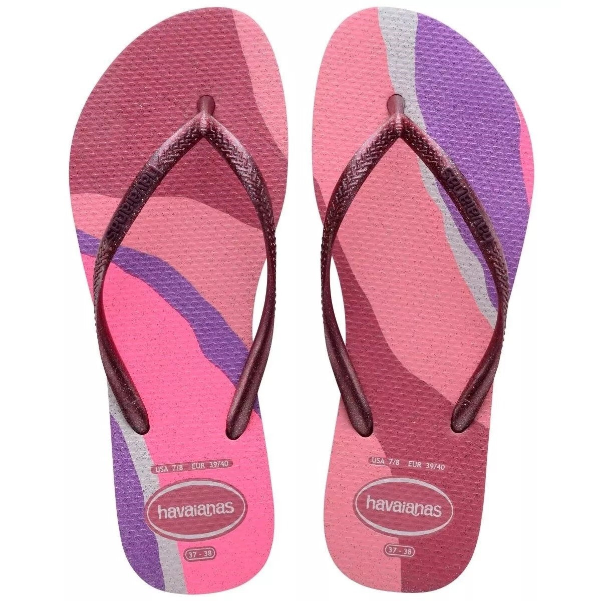 Havaianas Womens Slim Palette Glow Velvet Rose