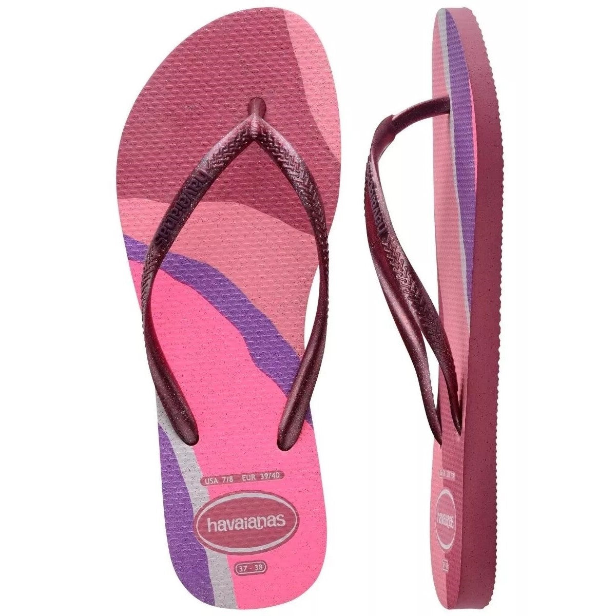 Havaianas Womens Slim Palette Glow Velvet Rose