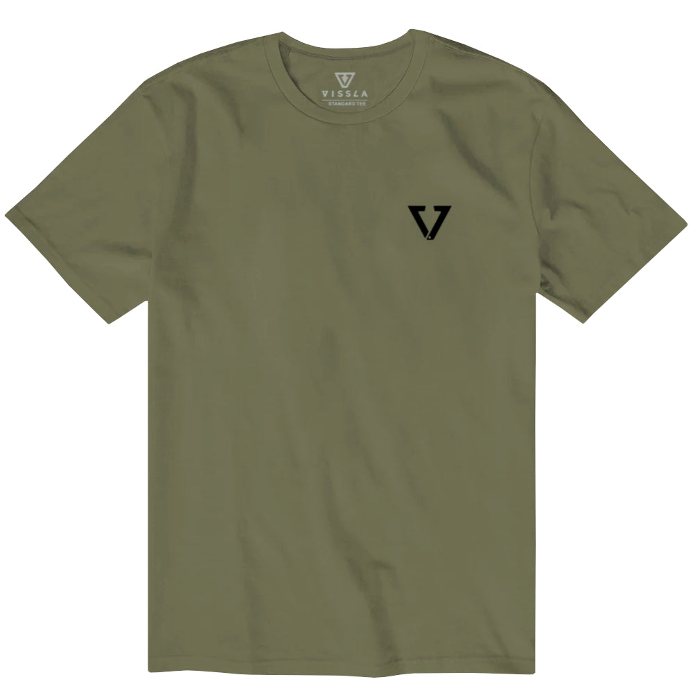 Vissla Boys St Francis Badge Tee Sage Green