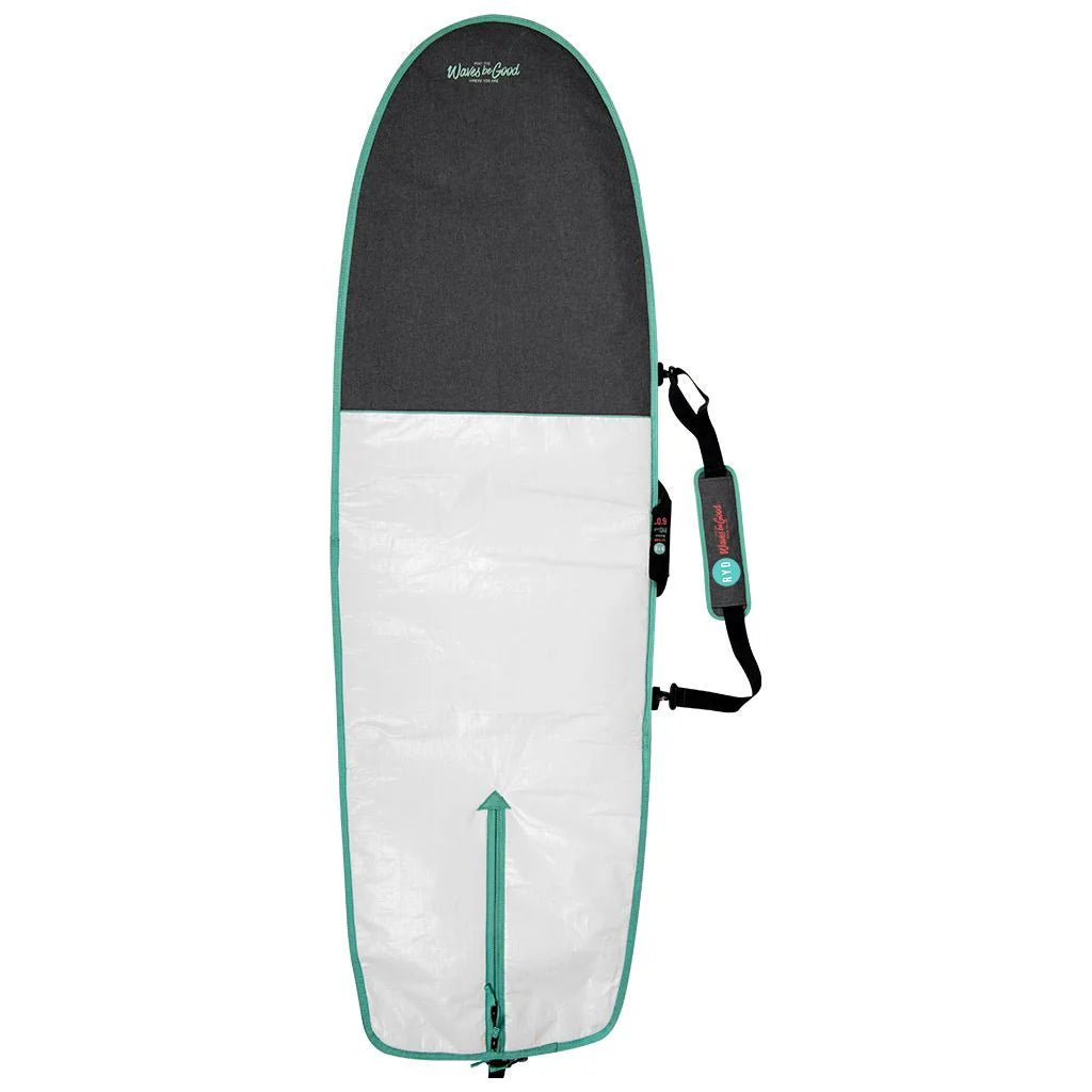 RYD Board Cover Simple 6'0 Alt Range White Aqua