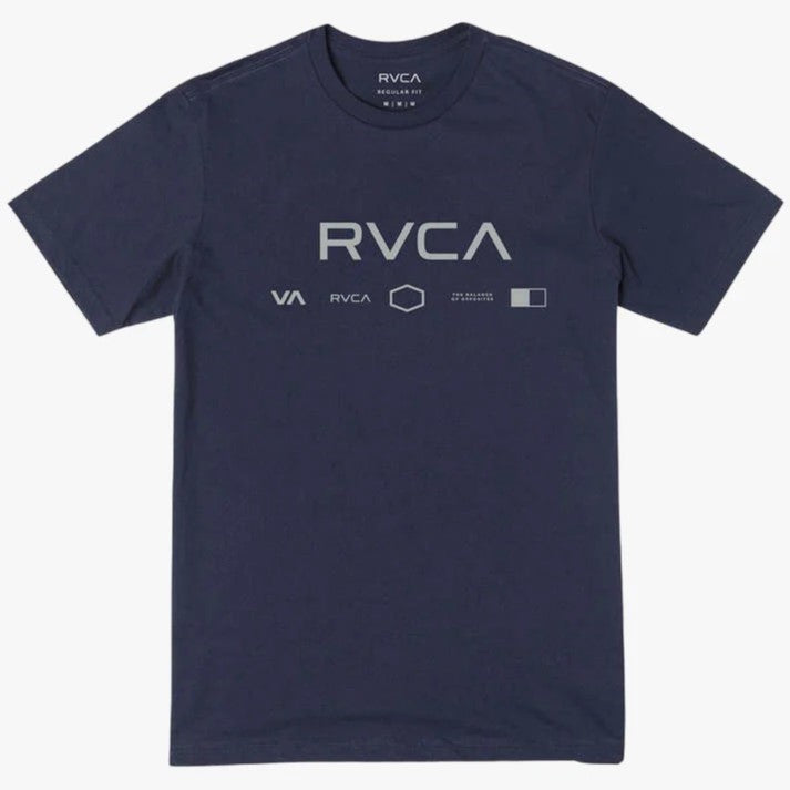 RVCA Mens Mid RVCA Ss Tee Navy