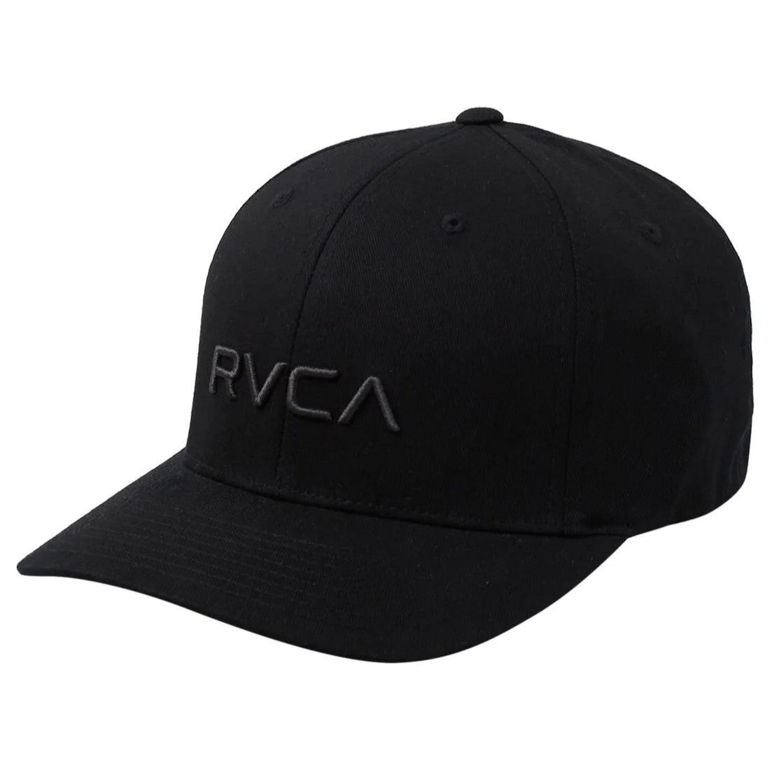 RVCA Mens Flexfit Hat Black