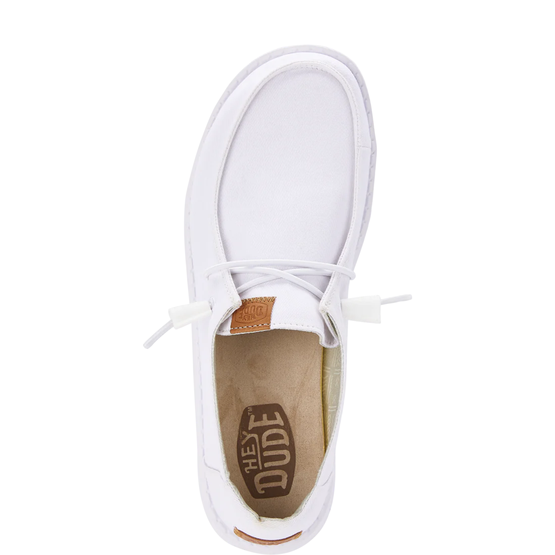 Hey Dude Womens Wendy Stretch Canvas White