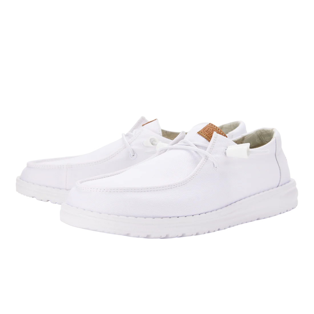 Hey Dude Womens Wendy Stretch Canvas White