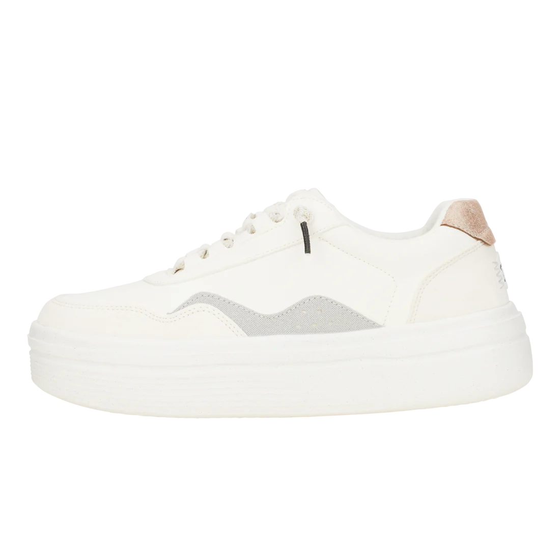 Hey Dude Womens Hudson Lift Metallic White