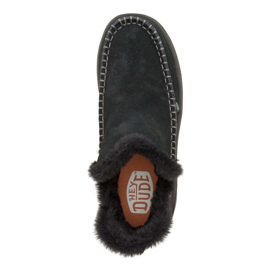 Hey Dude Womens Camden Suede Black