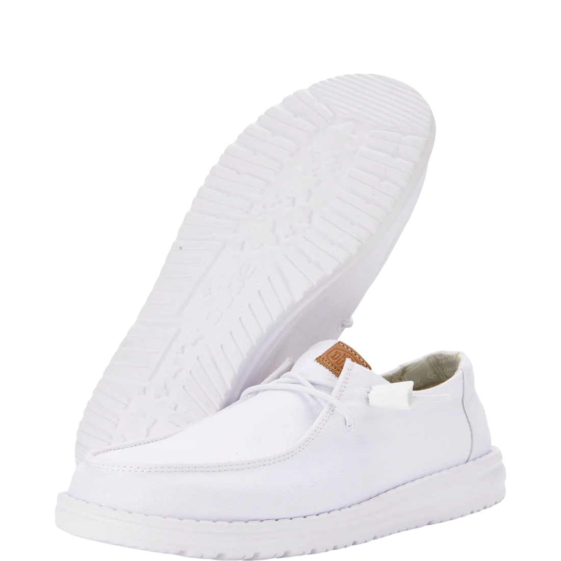 Hey Dude Womens Wendy Stretch Canvas White