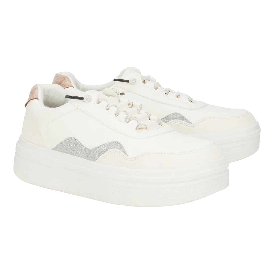 Hey Dude Womens Hudson Lift Metallic White