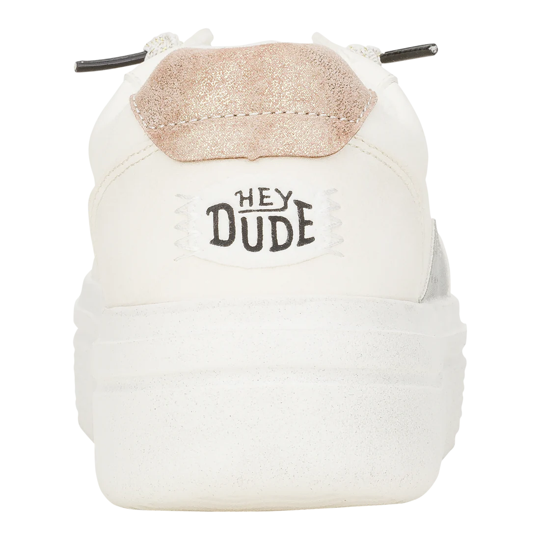 Hey Dude Womens Hudson Lift Metallic White