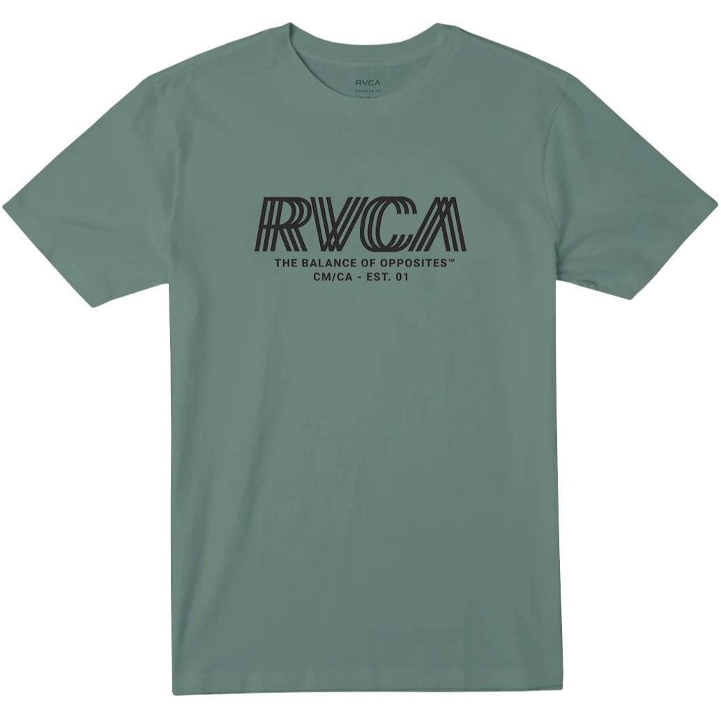 RVCA Mens Copy Ss Tee Pine Grey