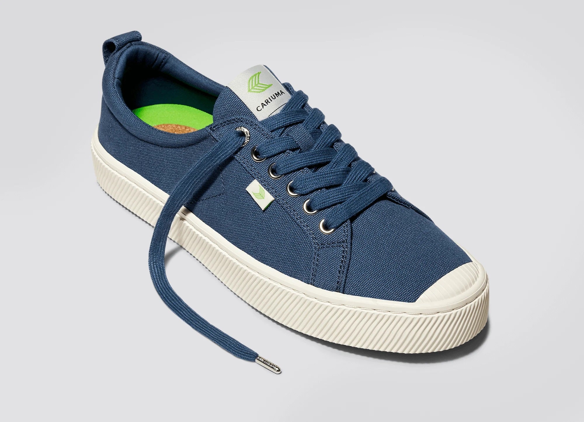 Cariuma OCA Low Shadow Blue Canvas Sneaker