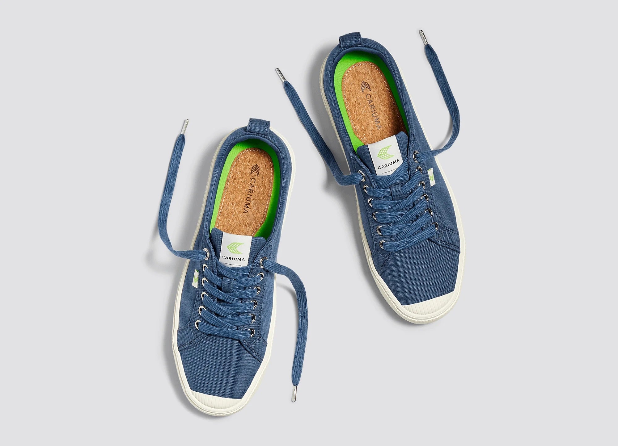 Cariuma OCA Low Shadow Blue Canvas Sneaker