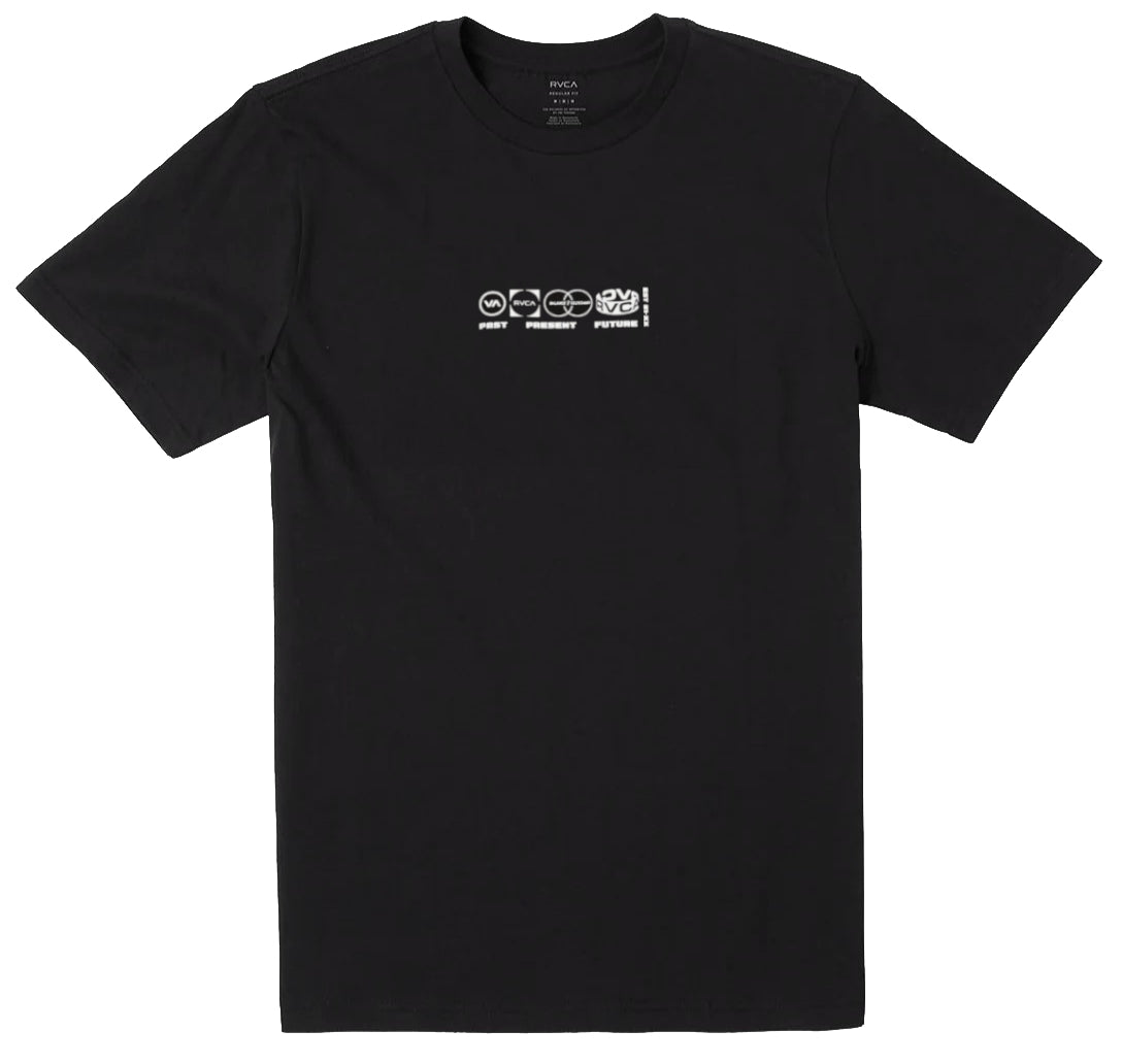 RVCA Mens Segments Ss Tee Black