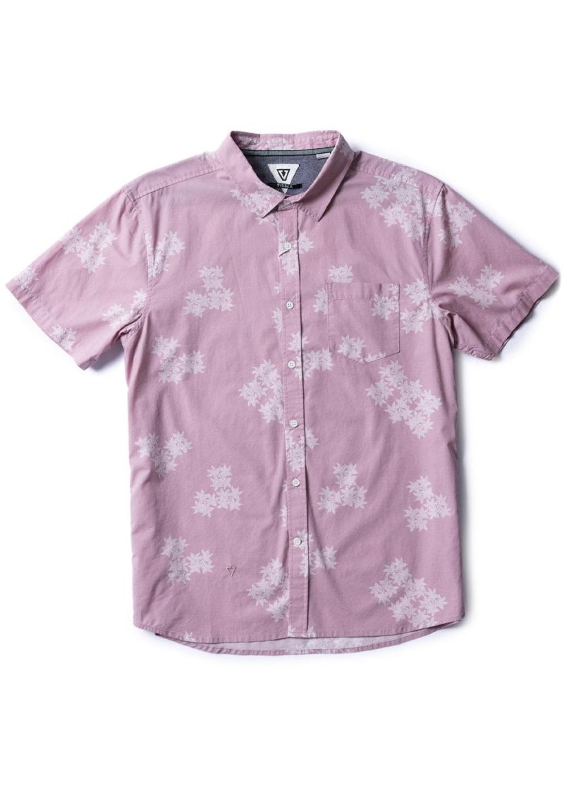 Vissla Mens Sodwana Eco Ss Shirt Dusty Rose