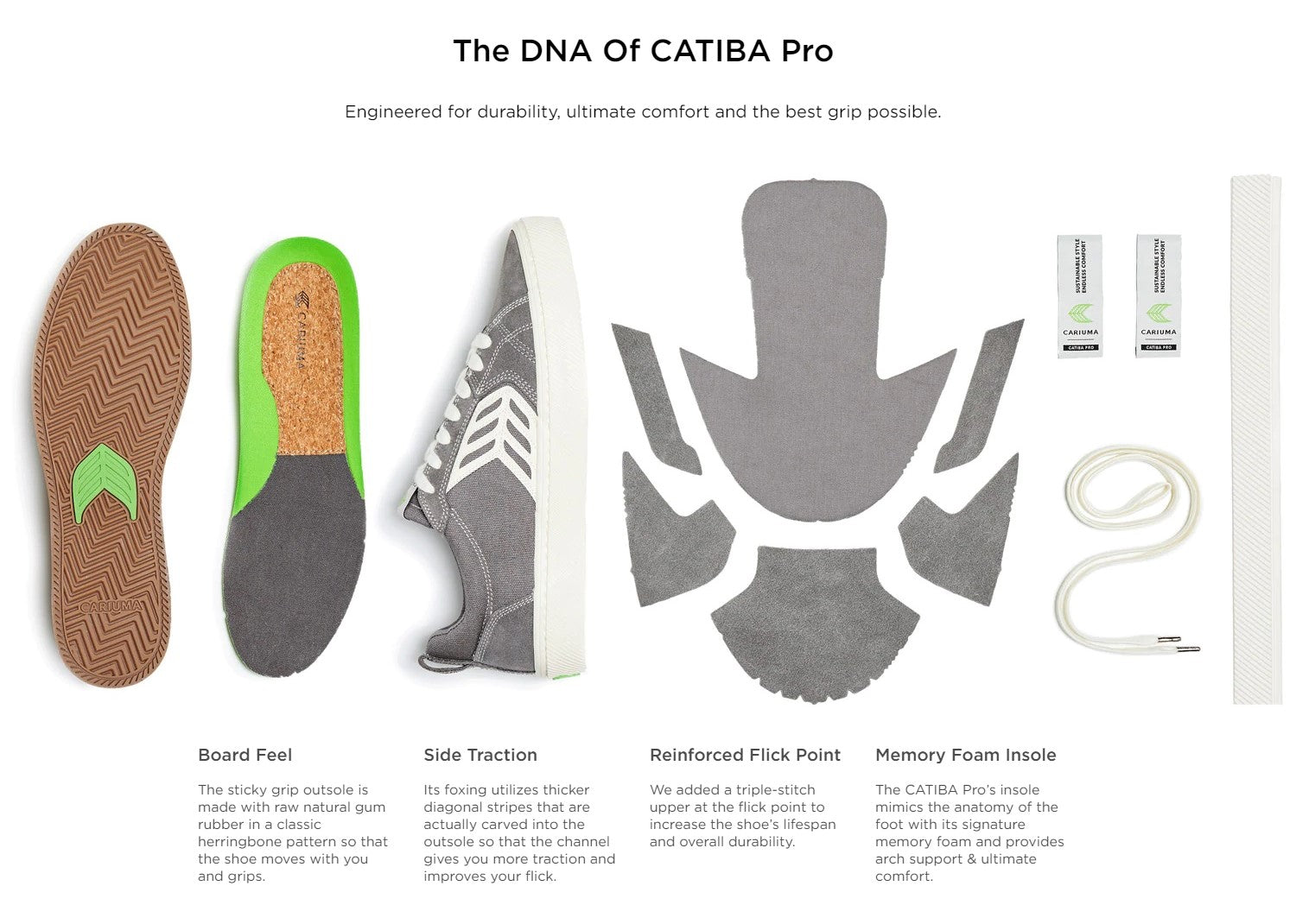 Cariuma Catiba Pro Skate Grey Ivory Sneaker